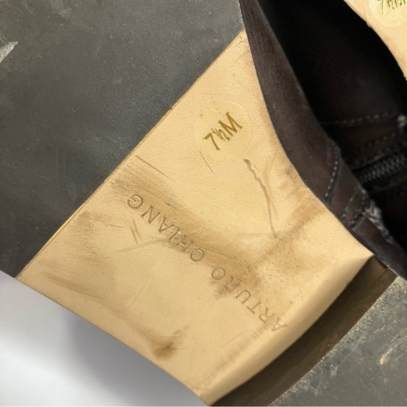 Arturo Chiang brown leather felicity riding boots knee high size 7.5 - Picture 10 of 12